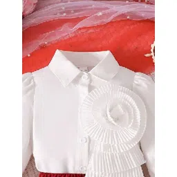 StyleCast x Revolte Infants Girls Self Design Shirt Collar Shirt With Skirt image 5