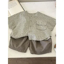 StyleCast x Revolte Kids Floral Printed Pure Cotton Shirt With Shorts-picture-44