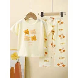 StyleCast x Revolte Kids Printed Short Sleeves Pure Cotton T-shirt With Trousers-picture-17