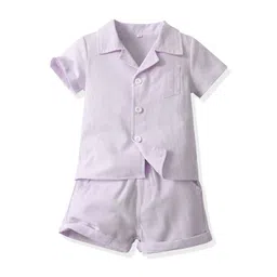StyleCast x Revolte Kids Short Sleeves Pure Cotton Shirt With Shorts-picture-36