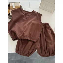 StyleCast x Revolte Kids Sleeveless Pure Cotton T-shirt With Shorts-picture-42