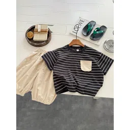 StyleCast x Revolte Kids Striped Pure Cotton T-shirt With Shorts-picture-24