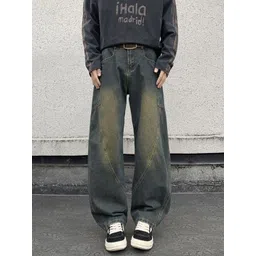 StyleCast x Revolte Men Baggy Mid-Rise Heavy FadeJeans-picture-33