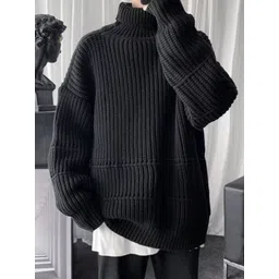 StyleCast x Revolte Men Cable Knit Longline Pullover-picture-18