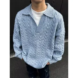 StyleCast x Revolte Men Cable Knit Pullover-picture-14