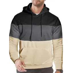 StyleCast x Revolte Men Colourblocked Hooded Sweatshirt-picture-22