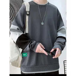 StyleCast x Revolte Men Colourblocked Sweatshirt-picture-35