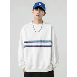 StyleCast x Revolte Men Geometric Printed Cotton Pullover Sweatshirt-picture-11