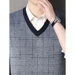 StyleCast x Revolte Men Geometric Printed V-Neck Sweater Vest image 3