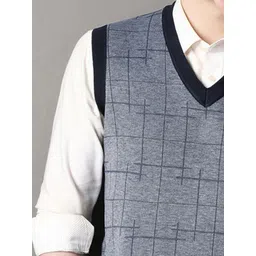 StyleCast x Revolte Men Geometric Printed V-Neck Sweater Vest image 2