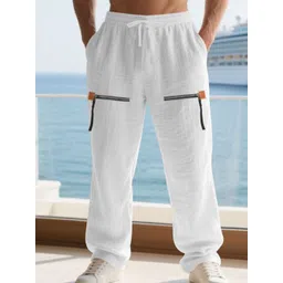 StyleCast x Revolte Men Loose Fit Easy Wash Pleated Chinos Trousers-picture-34