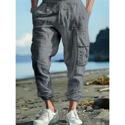 StyleCast x Revolte Men Loose Fit Easy Wash Pleated Cotton Trouser-picture-26