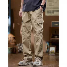 StyleCast x Revolte Men Loose Fit Pleated Cargos Trousers-picture-13