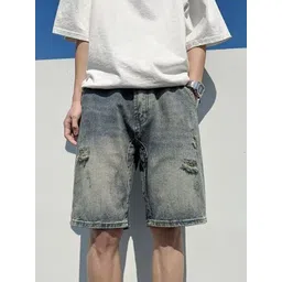 StyleCast x Revolte Men Mid-Rise Denim Shorts-picture-29