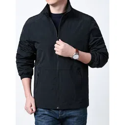 StyleCast x Revolte Men Mock Collar Solid Windcheater Tailored Jacket-picture-13