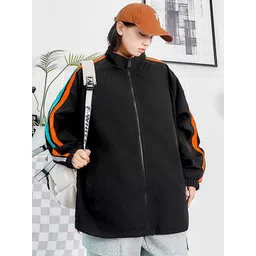 StyleCast x Revolte Men Mock Collar Striped Jacket-picture-17