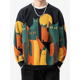 StyleCast x Revolte Men Printed Longline Pullover-picture-18