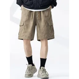 StyleCast x Revolte Men Printed Loose Fit Outdoor Cargo Shorts-picture-36