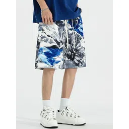 StyleCast x Revolte Men Printed Relaxed Fit Shorts-picture-25