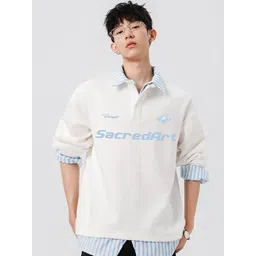 StyleCast x Revolte Men Printed Shirt Collar Long Sleeves Sweatshirt-picture-16