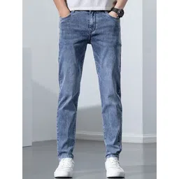 StyleCast x Revolte Men Regular Fit Mid-Rise Light Fade Jeans-image-17