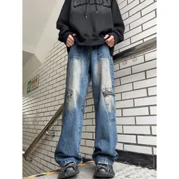 StyleCast x Revolte Men Relaxed Fit Mid-Rise Light Fade Jeans-picture-14