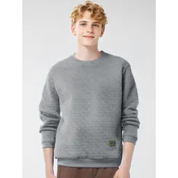 StyleCast x Revolte Men Round Neck Self Design Long Sleeves Casual Sweatshirt-picture-21