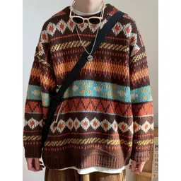 StyleCast x Revolte Men Self Design Pullover-picture-16