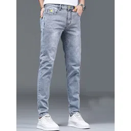 StyleCast x Revolte Men Skinny Fit Light Fade Jeans-picture-30