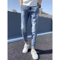 StyleCast x Revolte Men Skinny Fit Light Fade Jeans-picture-27