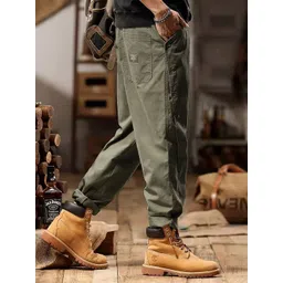 StyleCast x Revolte Men Solid Chinos Trousers-picture-25