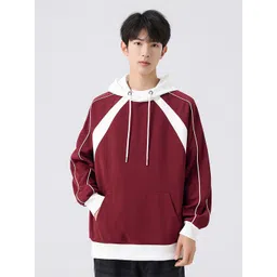 StyleCast x Revolte Men Solid Hooded Sweatshirt-picture-10
