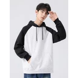 StyleCast x Revolte Men Solid Hooded Sweatshirt-picture-19