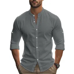 StyleCast x Revolte Men Solid Regular Fit Casual Shirt-picture-36