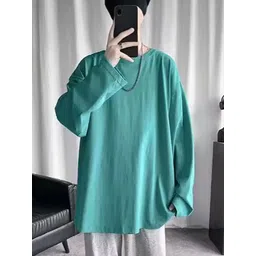 StyleCast x Revolte Men Solid Round Neck Oversized T-shirt-picture-15