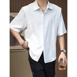 StyleCast x Revolte Men Solid Spread Collar Casual Shirt-picture-33