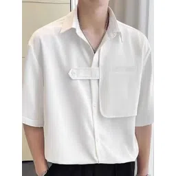 StyleCast x Revolte Men Solid Spread Collar Casual Shirt-picture-38