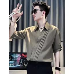 StyleCast x Revolte Men Solid Spread Collar Casual Shirt-picture-30