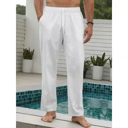 StyleCast x Revolte Men Textured Mid-Rise Trousers-picture-29