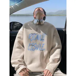 StyleCast x Revolte Men Typography Printed Sweatshirt-picture-30