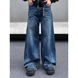 StyleCast x Revolte Men Wide Leg Low-Rise Cotton Light Fade Jeans-picture-31