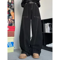 StyleCast x Revolte Men Wide Leg Mid-Rise Cotton Light Fade Jeans-picture-13