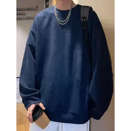 stylecast x revolte Men's Solid Round Neck Long Sleeve Sweatshirt-picture-20