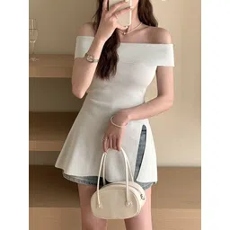 StyleCast x Revolte Off-Shoulder Longline Top-picture-32