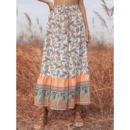StyleCast x Revolte Printed A-Line Maxi Skirts-picture-38