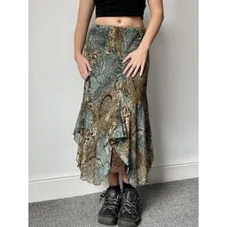 StyleCast x Revolte Printed A-Line Midi Skirts-picture-33