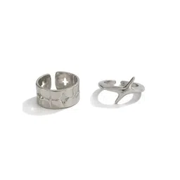 StyleCast x Revolte Set of 2 Silver-Plated Finger Ring-picture-39