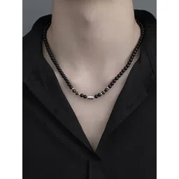 StyleCast x Revolte Silver-Plated Artificial Beaded Minimal Necklace-picture-38