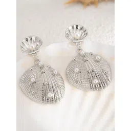 StyleCast x Revolte Silver Plated Artificial Beads Beaded Contemporary Drop Earrings-image-33