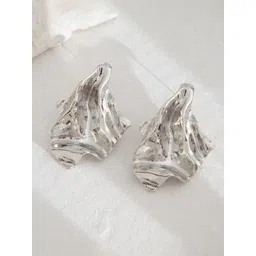 StyleCast x Revolte Silver Plated Contemporary Chunky Studs-image-10